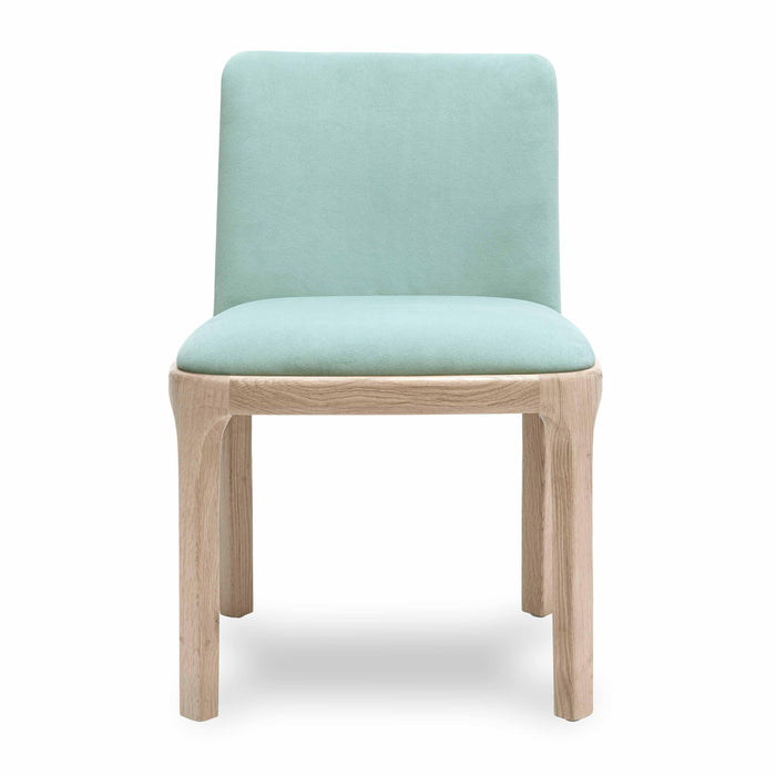 Rebecca Light Blue Performance Velvet Dining Chair - Home And Beyond