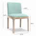 Rebecca Light Blue Performance Velvet Dining Chair - Home And Beyond