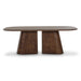 Gladyss Brown Burl Oval 87 inch Dining Table - Home And Beyond