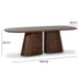 Gladyss Brown Burl Oval 87 inch Dining Table - Home And Beyond