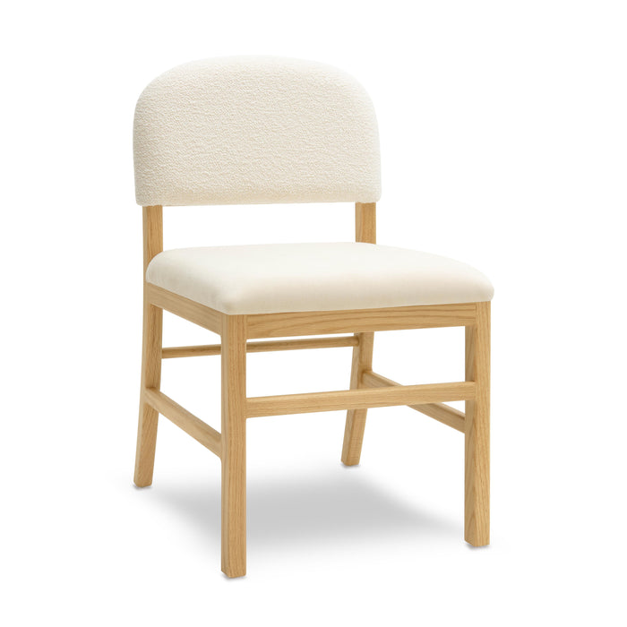 Calla Cream Performance Velvet Dining Chair - Home And Beyond