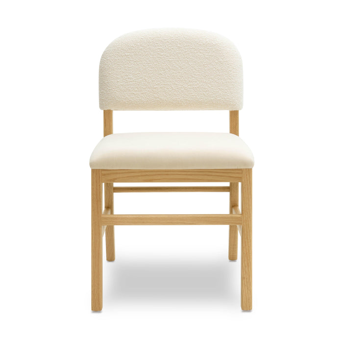 Calla Cream Performance Velvet Dining Chair - Home And Beyond