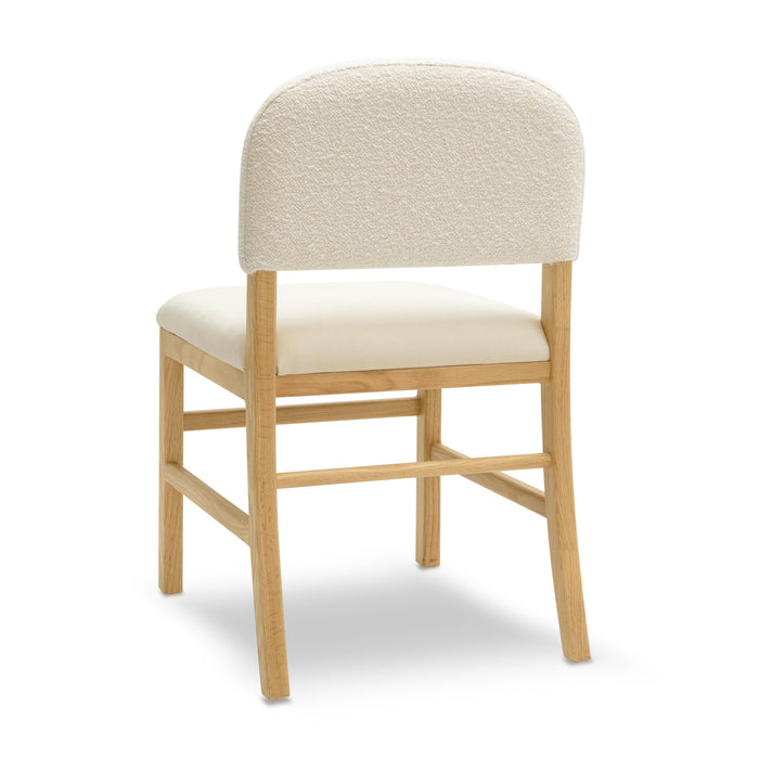 Calla Cream Performance Velvet Dining Chair - Home And Beyond