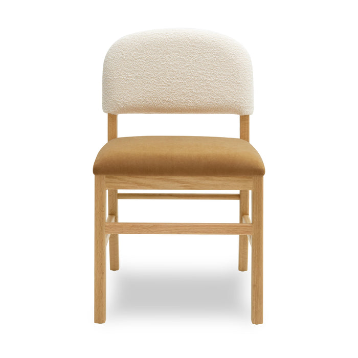 Calla Cognac Performance Velvet Dining Chair - Home And Beyond