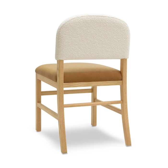 Calla Cognac Performance Velvet Dining Chair - Home And Beyond