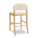 Calla Cream Performance Velvet Counter Stool - Home And Beyond