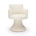 Jeffree Cream Performance Boucle Swivel Dining Chair - Home And Beyond
