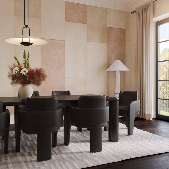 Leo Black Performance Vegan Leather Dining Chair - Home And Beyond