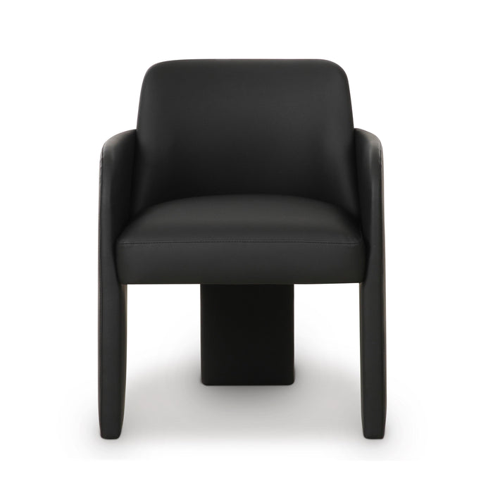 Leo Black Performance Vegan Leather Dining Chair - Home And Beyond