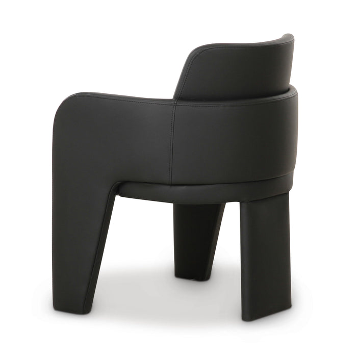 Leo Black Performance Vegan Leather Dining Chair - Home And Beyond