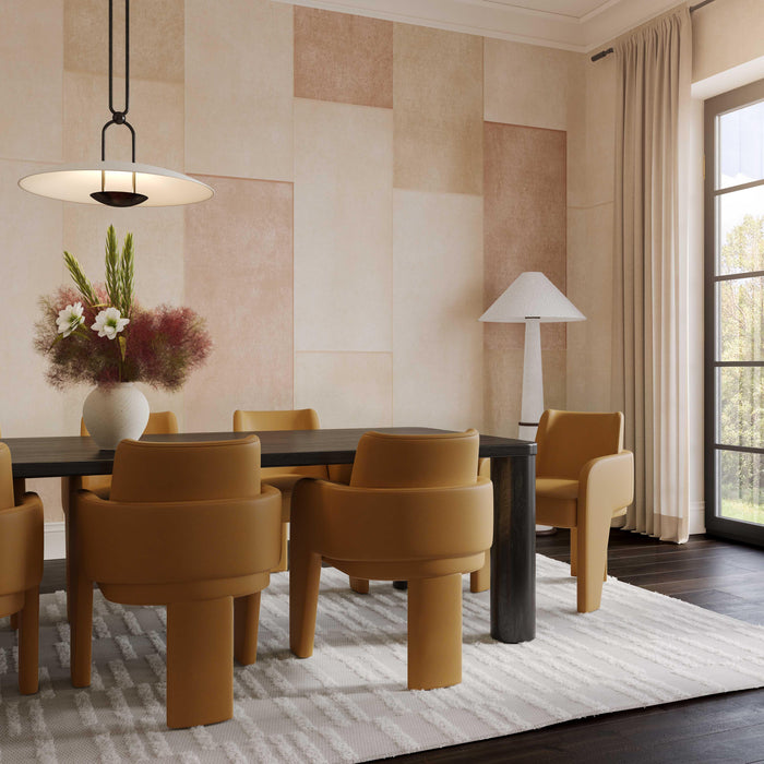 Leo Tan Performance Vegan Leather Dining Chair - Home And Beyond