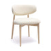 Zinea Cream Performance Textured Velvet Dining Chair - Home And Beyond