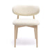 Zinea Cream Performance Textured Velvet Dining Chair - Home And Beyond