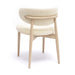 Zinea Cream Performance Textured Velvet Dining Chair - Home And Beyond