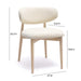 Zinea Cream Performance Textured Velvet Dining Chair - Home And Beyond