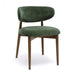 Zinea Forest Green Performance Textured Velvet Dining Chair - Home And Beyond
