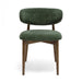 Zinea Forest Green Performance Textured Velvet Dining Chair - Home And Beyond