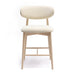 Zinea Cream Performance Textured Velvet Counter Stool - Home And Beyond