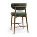 Zinea Forest Green Performance Textured Velvet Counter Stool - Home And Beyond