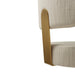 Primrose Cream Textured Performance Fabric Adjustable Stool - Home And Beyond