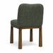 Tiara Forest Green Performance Basketweave Fabric Dining Chair - Home And Beyond