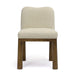 Tiara Cream Performance Basketweave Fabric Dining Chair - Home And Beyond