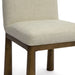 Tiara Cream Performance Basketweave Fabric Dining Chair - Home And Beyond