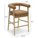 Spara Performance Vegan Leather Counter Stool - Home And Beyond