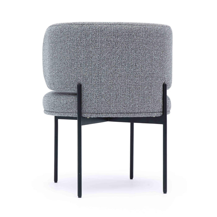 Maureen Speckled Grey Performance Boucle Dining Chair - Home And Beyond