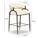 Tatum 2-Tone Performance Vegan Leather Counter Stool - Home And Beyond