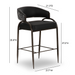 Tatum 2-Tone Performance Vegan Leather Counter Stool - Home And Beyond