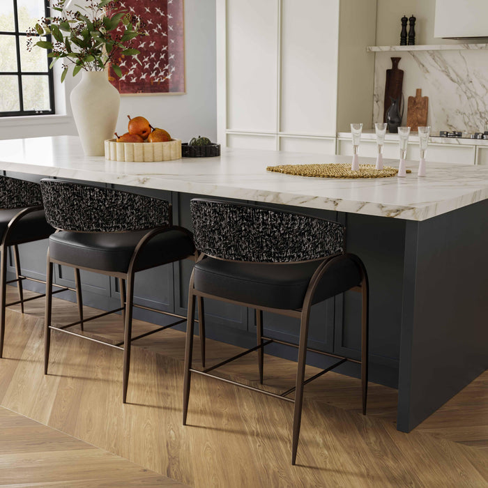 Tatum 2-Tone Performance Vegan Leather Counter Stool - Home And Beyond