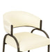Tatum Cream 2-Tone Performance Vegan Leather and Jacquard Dining Chair - Home And Beyond