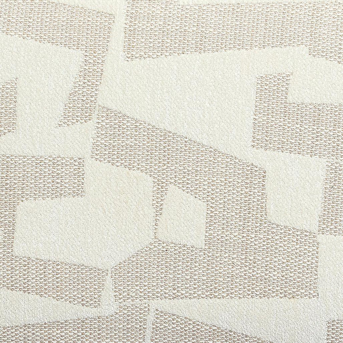 Sezanne Cream 2-Tone Performance Vegan Leather and Jacquard Dining Chair - Home And Beyond