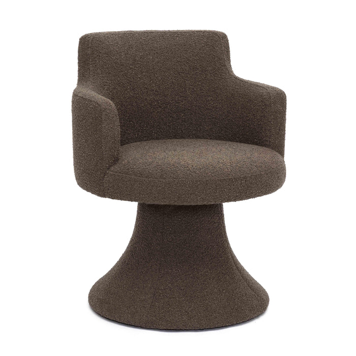 Jeffree Performance Boucle Swivel Dining Chair - Home And Beyond