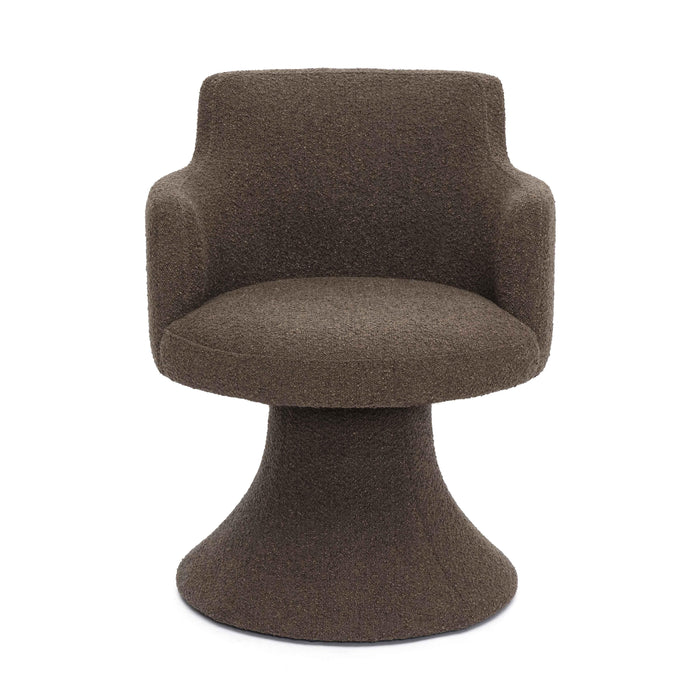 Jeffree Performance Boucle Swivel Dining Chair - Home And Beyond