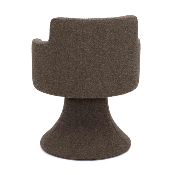 Jeffree Performance Boucle Swivel Dining Chair - Home And Beyond