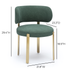 Margaret Green Performance Chenille Dining Chair - Home And Beyond