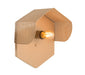 Mokhtar Tan Hexagon Wall Sconce - Home And Beyond