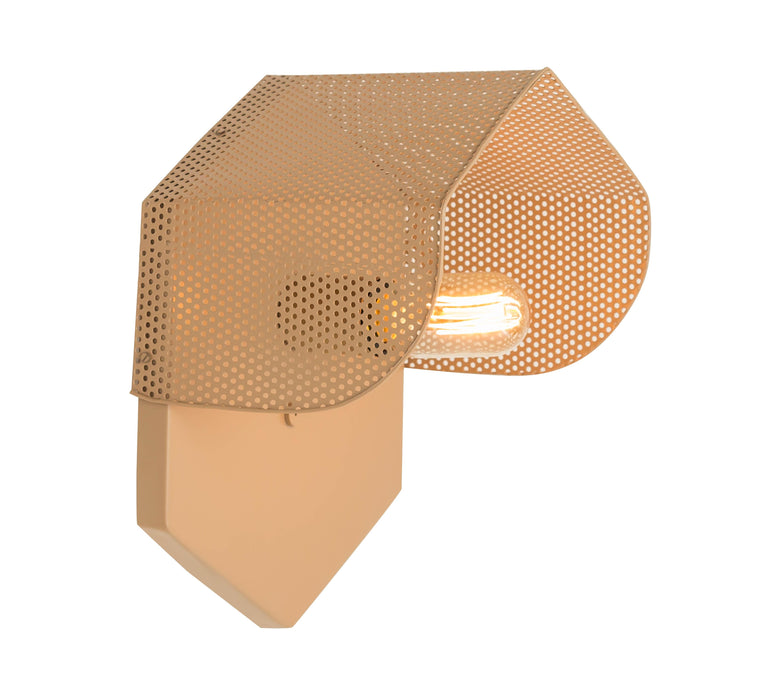 Mokhtar Tan Hexagon Wall Sconce - Home And Beyond