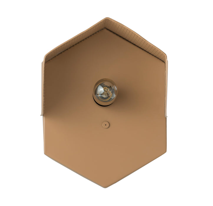 Mokhtar Tan Hexagon Wall Sconce - Home And Beyond