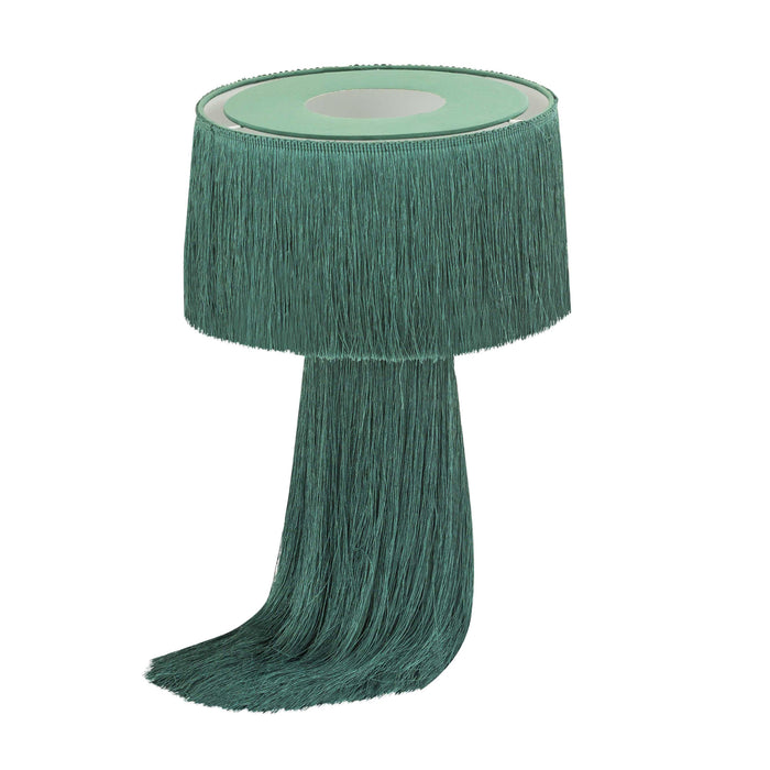 Atolla Emerald Tassel Table Lamp - UK - Home And Beyond