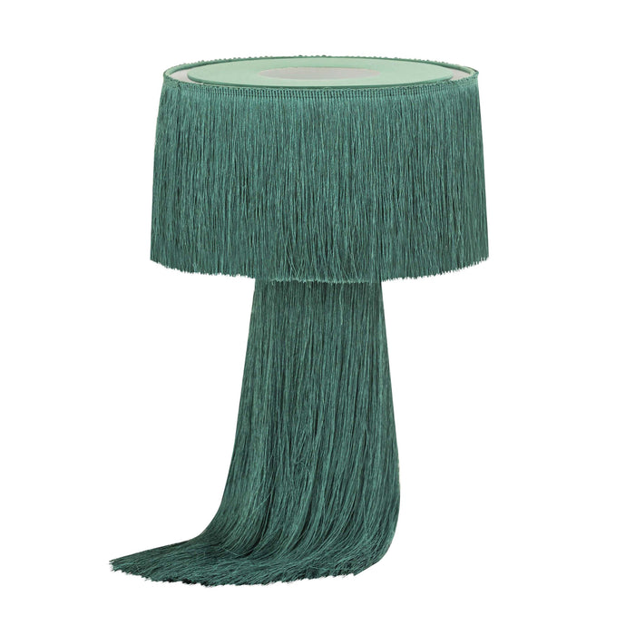 Atolla Emerald Tassel Table Lamp - UK - Home And Beyond