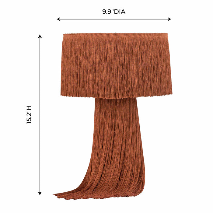Atolla Brick Tassel Table Lamp - UK - Home And Beyond