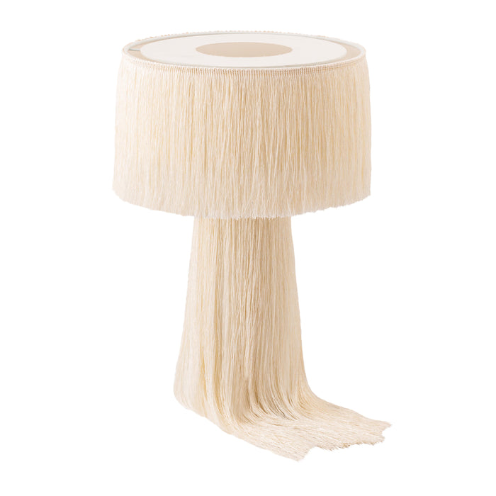 Atolla Cream Tassel Table Lamp - UK - Home And Beyond