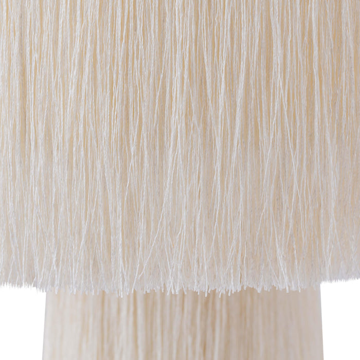 Atolla Cream Tassel Table Lamp - UK - Home And Beyond