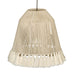 Helen White Cotton Tasseled Pendant Lamp 7 - Home And Beyond