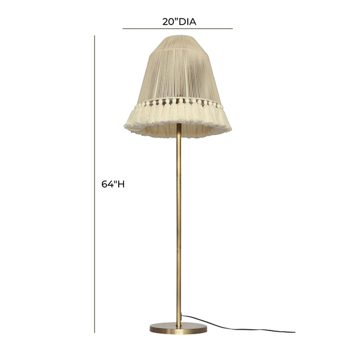 June White Tall Floor Lamp 9 - Home And Beyond