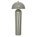 Maiori Black Striped Papier Mache Floor Lamp - Home And Beyond
