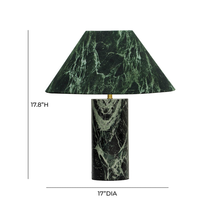 Mable Spider Green Marble Table Lamp - Home And Beyond